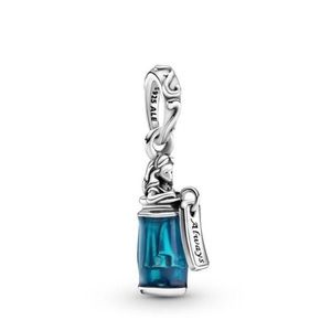 Alice in Wonderland Drink Me Up Beautiful 925 Silver Charm